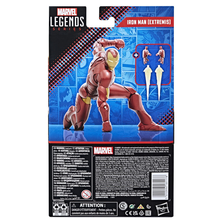 Hasbro Marvel Legends Series: Iron Man (Extremis) Marvel Classic Comic Marvel Legends Action Figure, 6 Inch