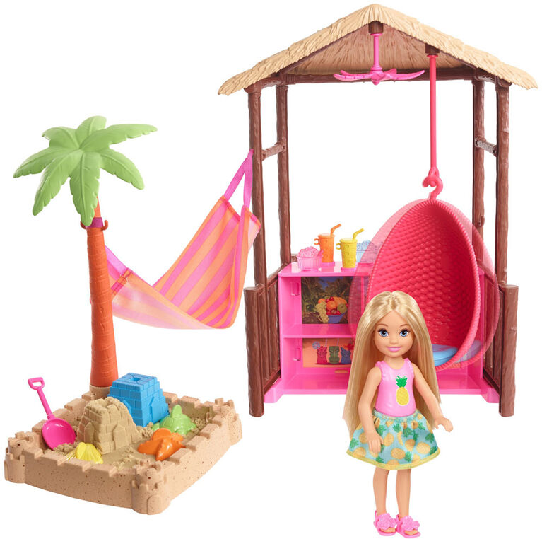 Barbie Travel Chelsea Doll And Tiki Hut Playset Toys R Us Canada