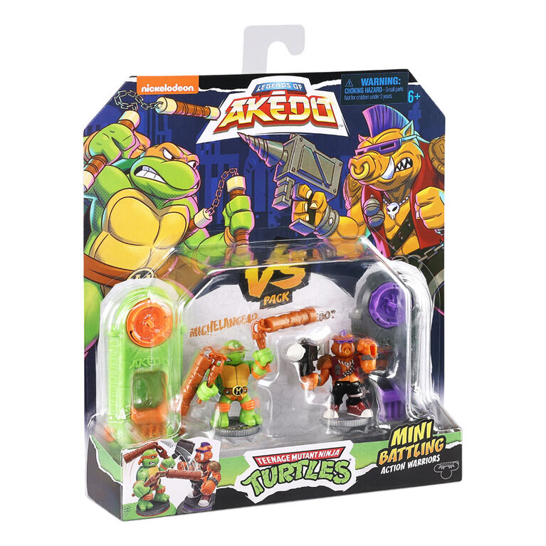 Akedo TMNT S1 Contre Pk Michelangelo Vs Bebop