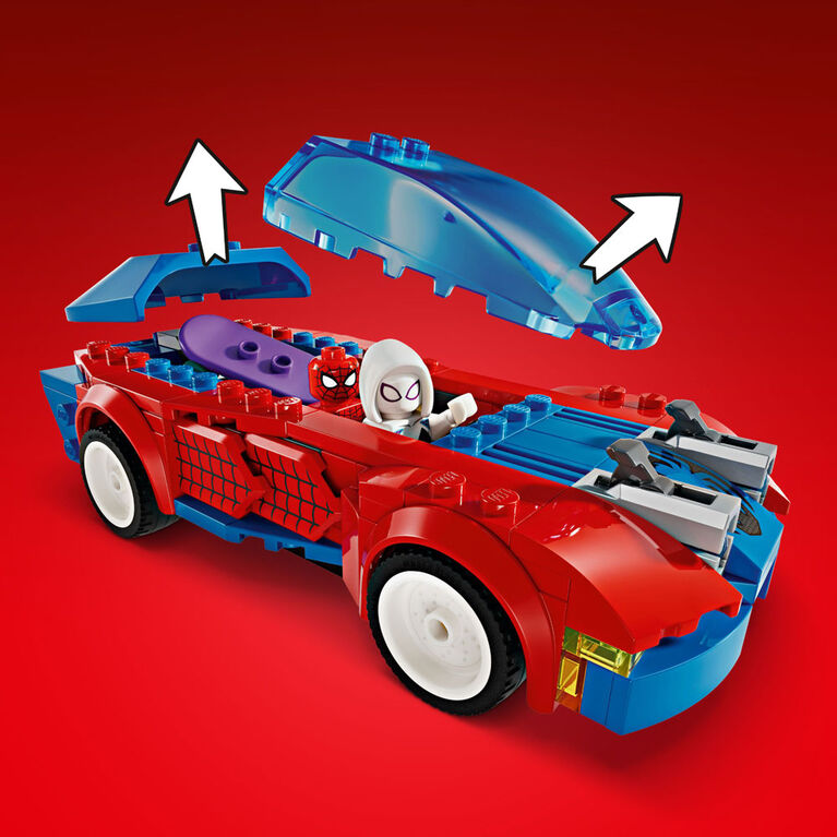 LEGO Marvel La voiture de course de Spider-Man et le Bouffon vert venomisé 76279