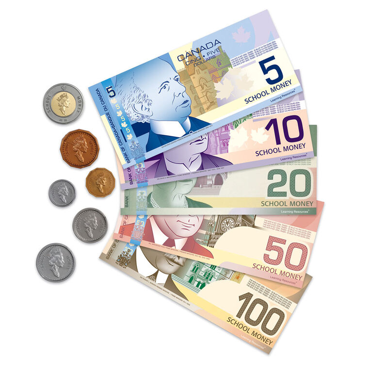 Canadian Currency X-Change Math Set