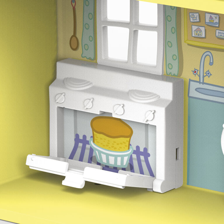 Peppa Pig Peppa's Adventures Peppa's Family House Playset Preschool Toy, includes Peppa Pig Figure and 6 Accessories