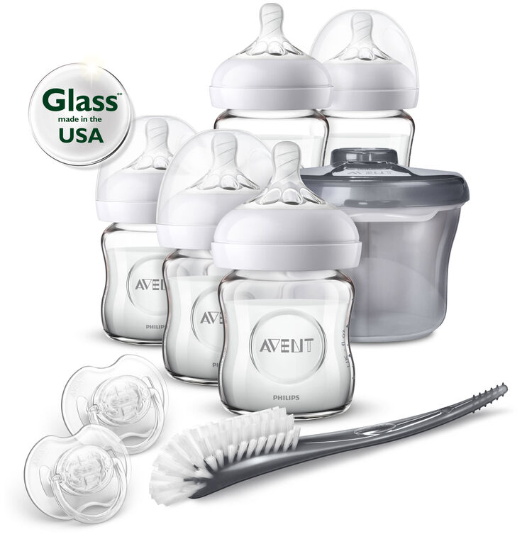 Philips Avent Natural Glass Bottle Baby Newborn Starter Set - R Exclusive