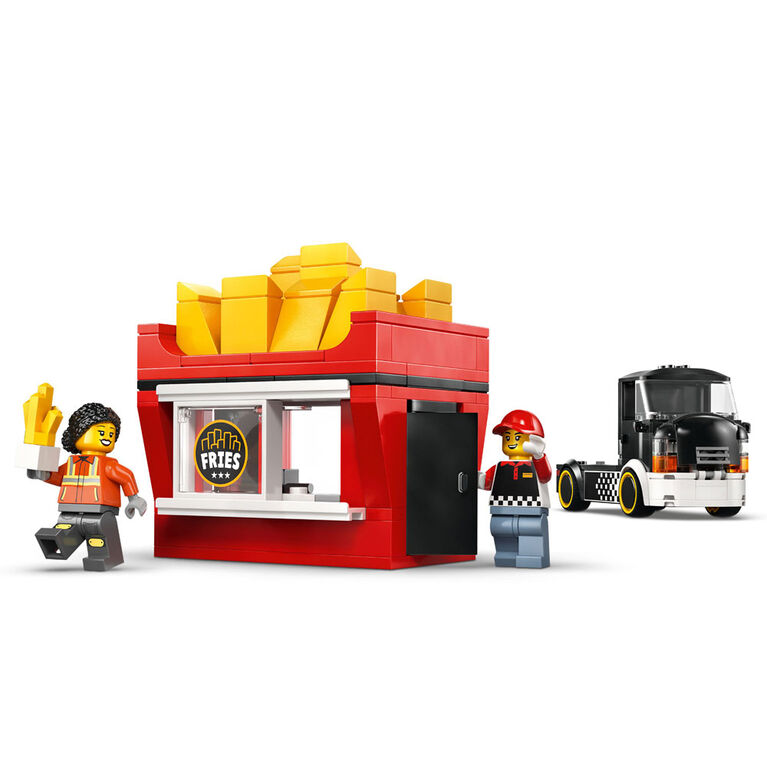 LEGO City Fries Food Truck Building Toy for Kids - Pretend Play Set for Boys & Girls, Ages 5+ - 60488