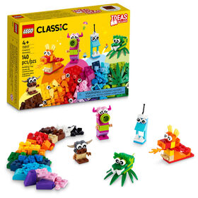 LEGO Classic Les monstres créatifs 11017 - Ensemble de construction avec 5 jouets pour enfants (140 pièces)