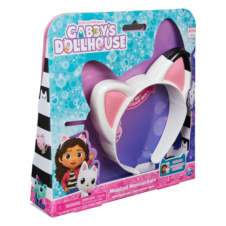 DreamWorks Gabby's Dollhouse, Magical Musical Cat Ears with Lights, Music, Sounds and Phrases