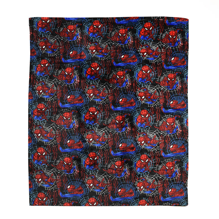 Ensemble de jeté et coussin 2 pièces Marvel Spiderman