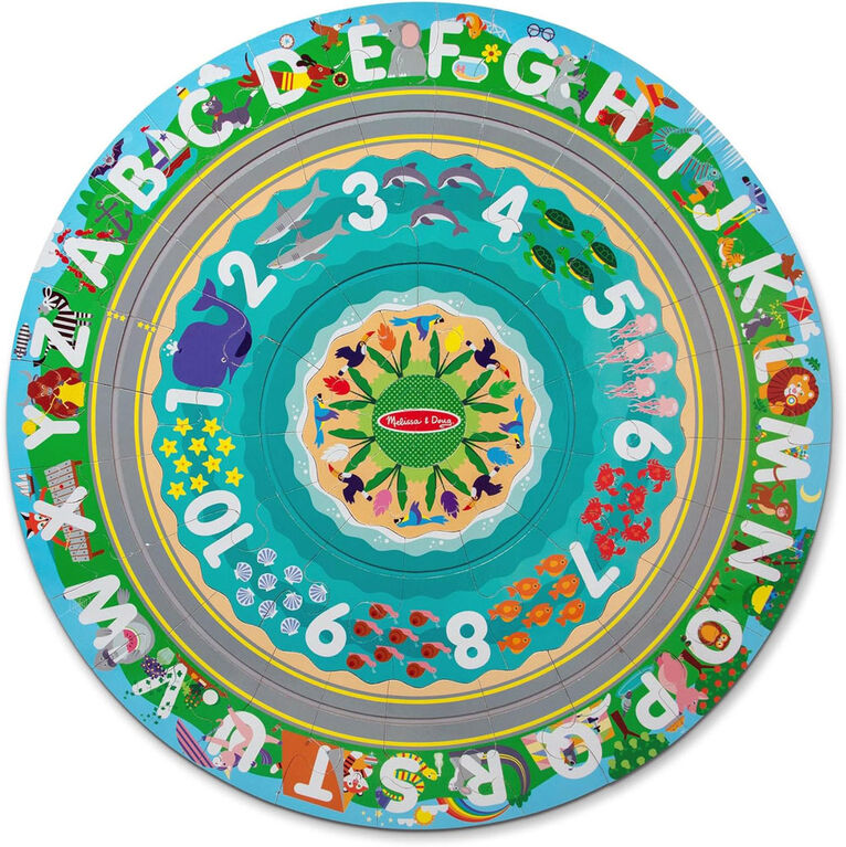 Melissa and Doug - Round the Shore Floor Puzzle and Play Set