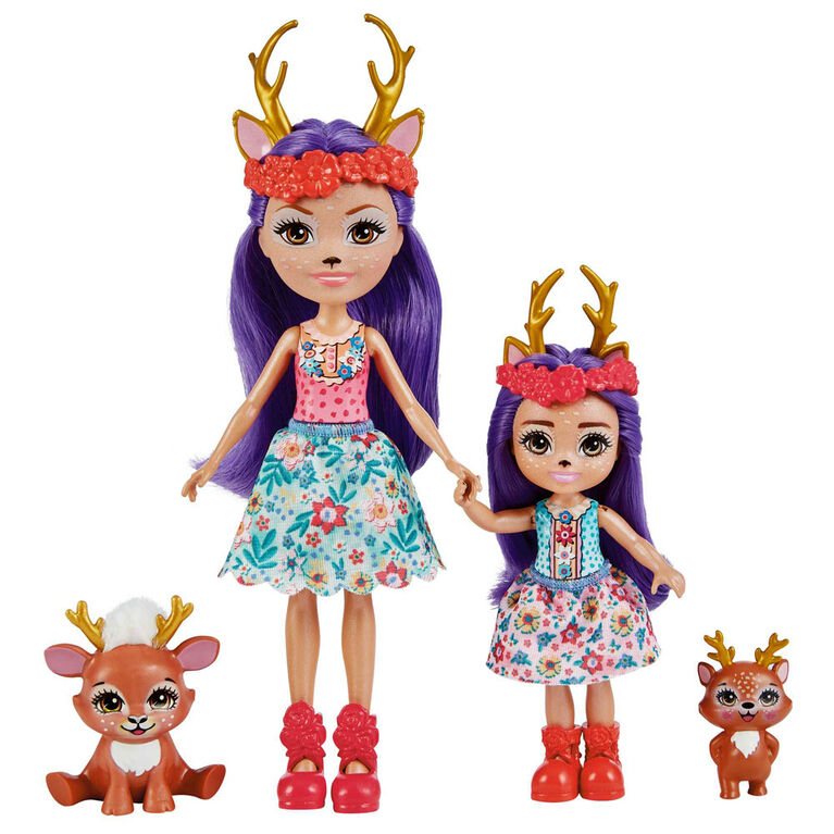 Enchantimals Danessa Deer and Sprint Daneeta Deer 7 Fleet Dolls - R Exclusive