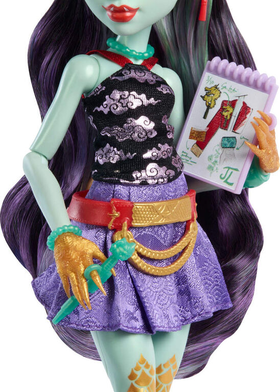 Monster High Jinafire Long Doll with Pet Yun Yun
