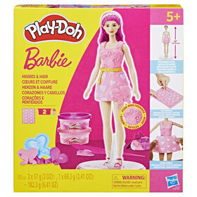 Play-Doh Barbie Hearts and Hair Doll Set