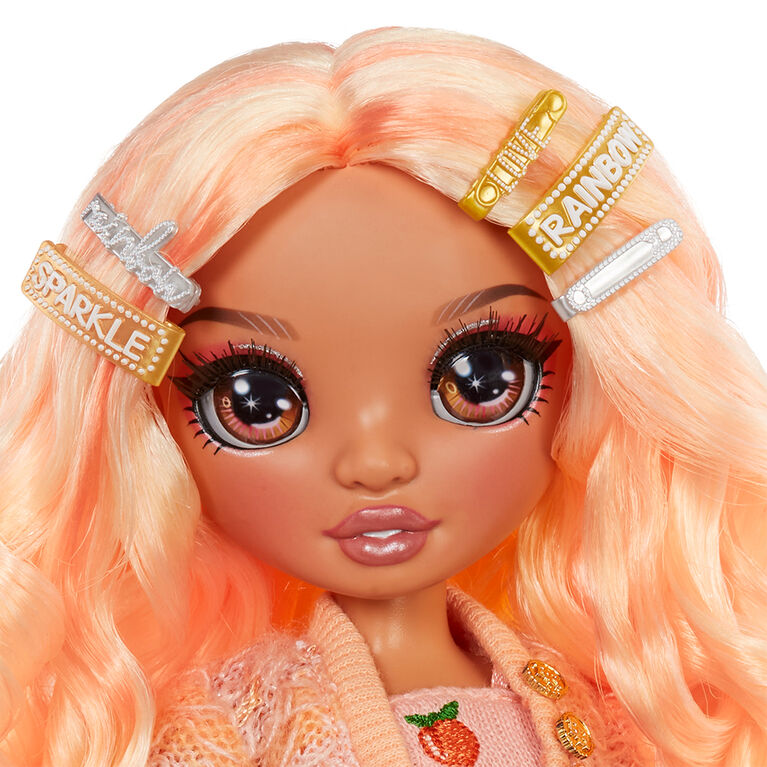 Rainbow High Bloom Peach (Light Orange) Fashion Doll with 2