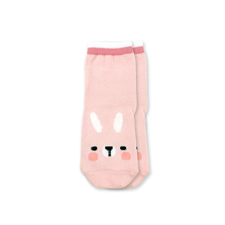 Chloe + Ethan - Toddler Socks, Apricot Bunny