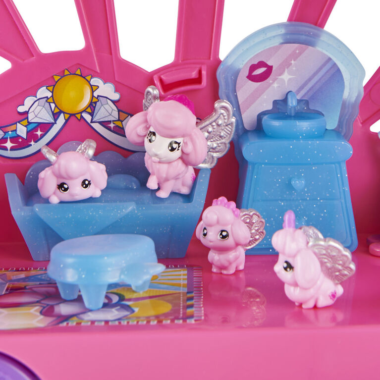 Hatchimals CollEGGtibles, Transformando Rainbow-Cation Camper Toy Car com 6 personagens exclusivos, 10 acessórios, brinquedos infantis para meninas de 5 anos ou mais em Promoção na Americanas