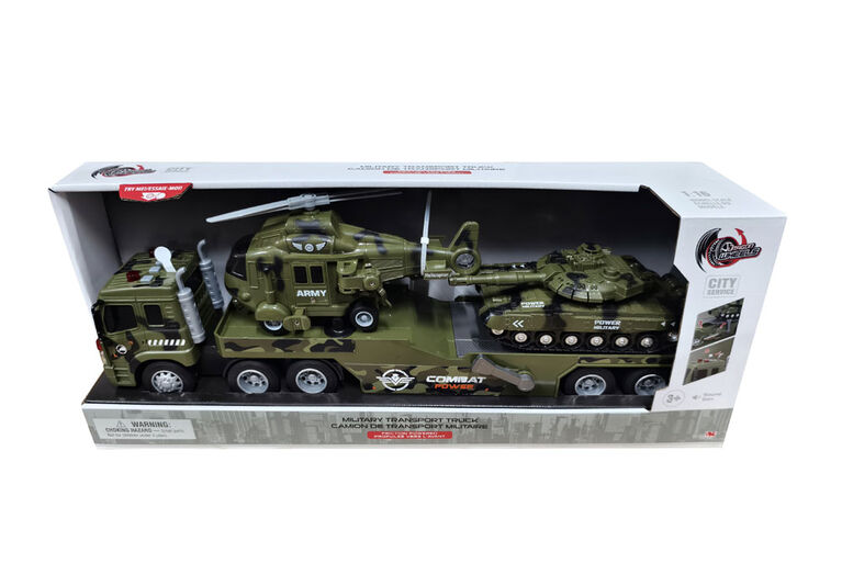 Dragon Wheels Friction Powered Military Transport Truck