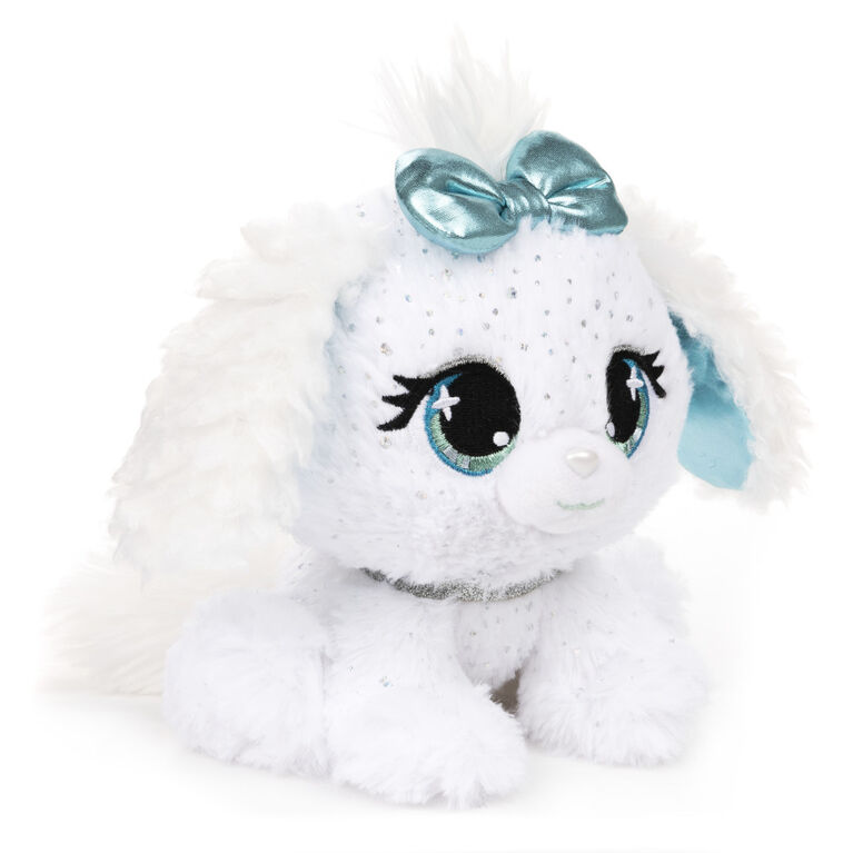 GUND P.Lushes Designer Fashion Pets Bianca Blings Puppy Premium Stuffed Animal, White and Blue, 6"