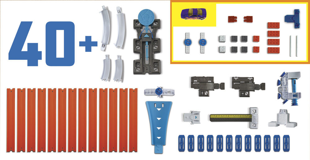 hot wheels track builder track and brick pack playset