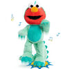 Sesame Street Dino Stomp Elmo 13-Inch Plush Stuffed Animal Sings and Dances - English Edition