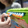 Nerf Elite 2.0 Double Punch Dart Blaster, 50 Nerf Elite Darts, 2x 10-Dart Clips, Motorized Nerf Blaster