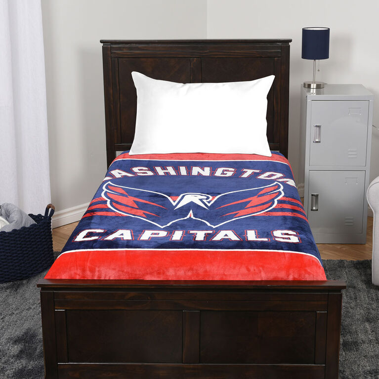 NHL Luxury Velour Blanket - Washington Capitals