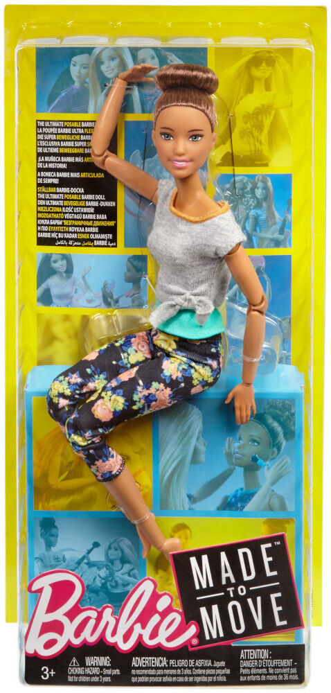 Barbie Made to Move Doll Brown Hair