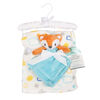 Baby's First By Nemcor 2 Piece Set- Fox with Cloud Design Blanket