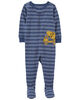 Pyjama 1 pièce à pieds en coton ajusté à imprimé de camion bleu Carter’s 12M