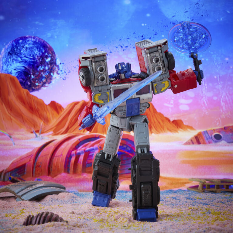Transformers Toys Generations Legacy Series Leader G2 Universe Laser Optimus Prime Action Figure