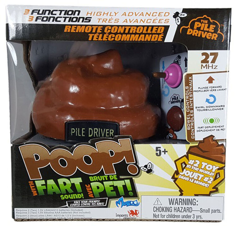 Monzoo Pile Driver Caca! Avec bruits de pets! 27 MHz