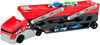Hot Wheels - Mega Hauler and 4 Hot Wheels Vehicles