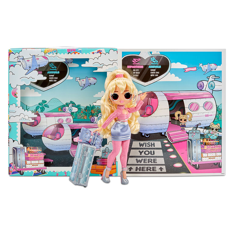 Poupée-mannequin LOL Surprise OMG World Travel, Fly Gurl, avec 15 surprises