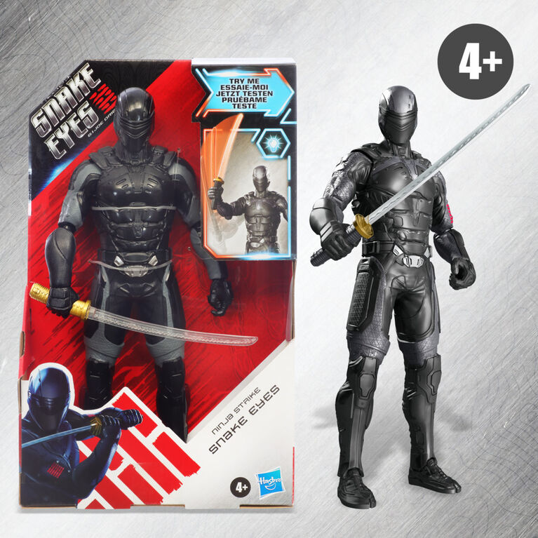 Snake Eyes: G.I. Joe Origins Ninja Strike Snake Eyes Collectible 12-Inch Scale Figure with Action Feature