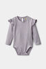 Cache-Couche &Agrave; Volants Mauve 9-12M