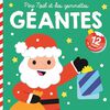 Père Noël - gommettes geantes verte - French Text