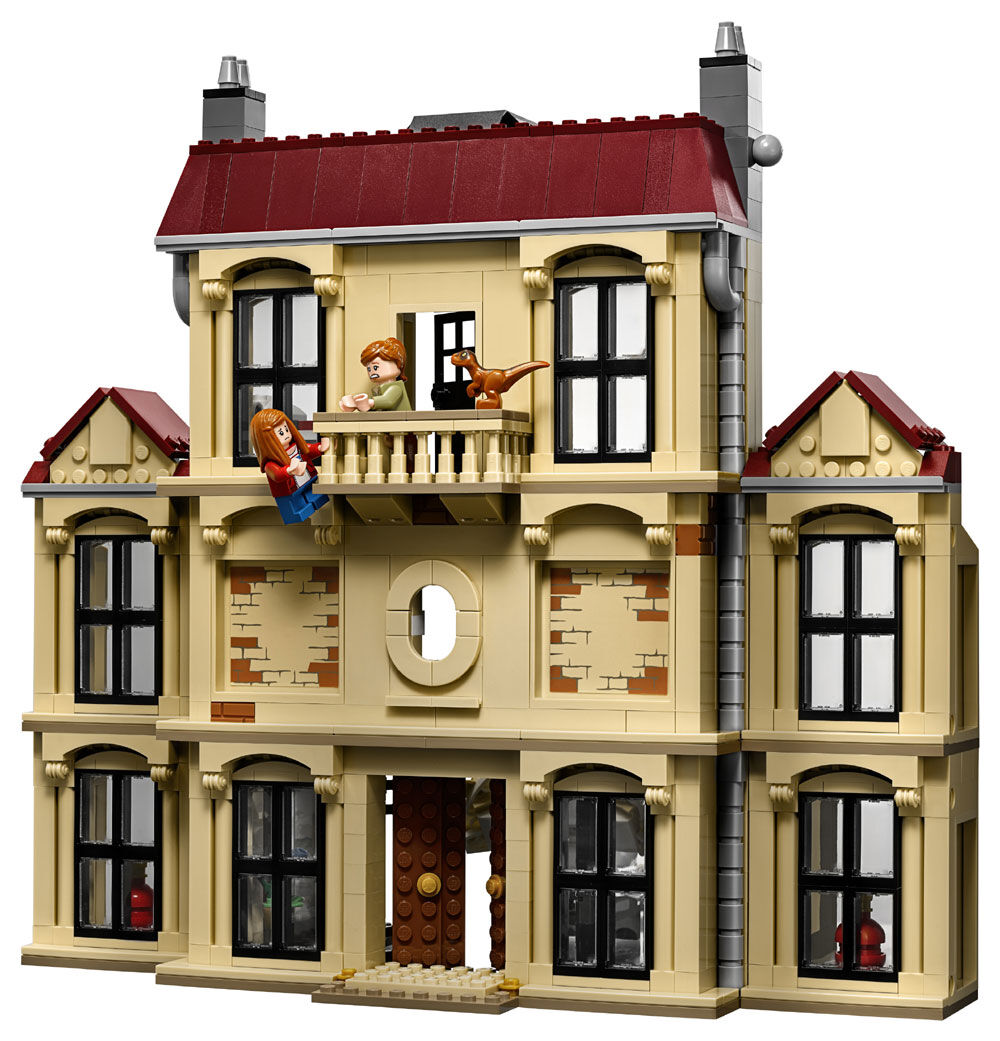 jurassic world lego mansion
