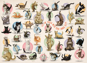 Eurographics Yoga Kittens Oversize 300 pc Puzzle