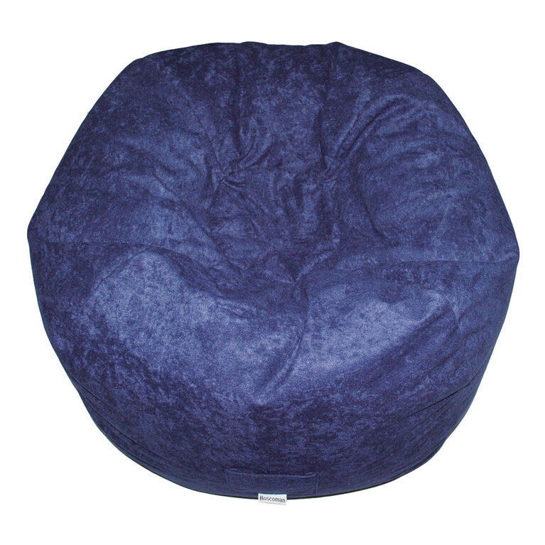 Boscoman Faux Suede Bean Bag Deep Navy Toys R Us Canada