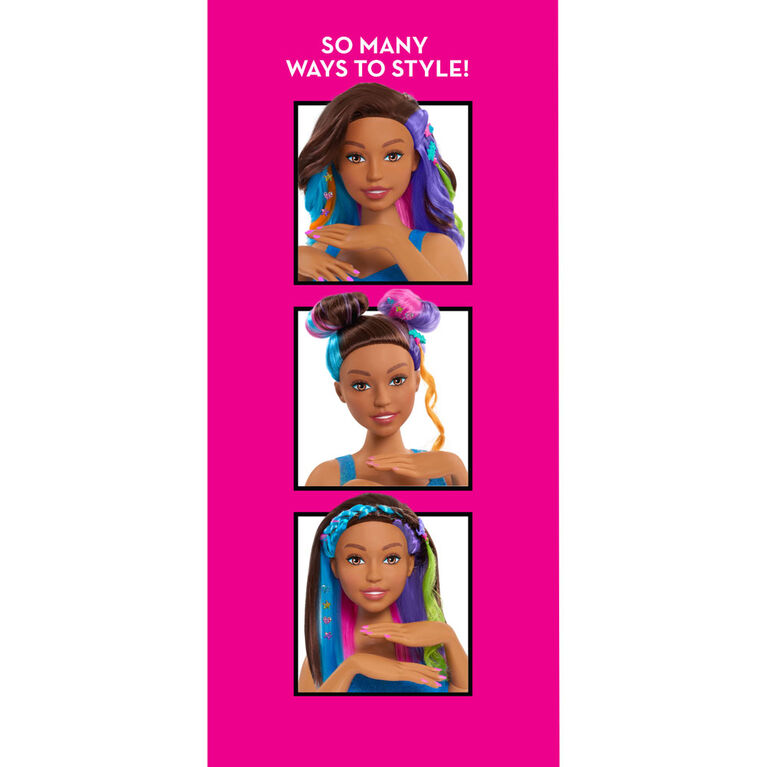 Barbie Rainbow Sparkle Deluxe Styling Head Brown Hair R Exclusive Toys R Us Canada