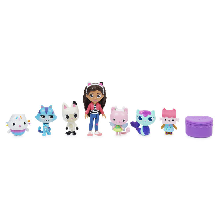 DreamWorks Gabby's Dollhouse, Deluxe Figure Gift Set with 7 Toy Figures and Surprise Accessory