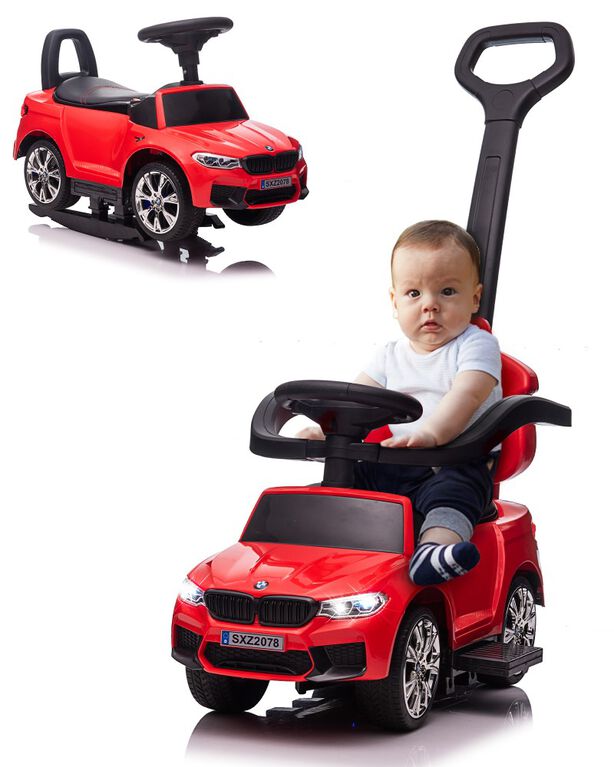 Voltz Toys BMW M5 4-In-1 Push Pedal Car, Red