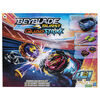 Beyblade Burst QuadStrike, set de combat Thunder Edge avec arène Beystadium, 2 toupies et 2 lanceurs