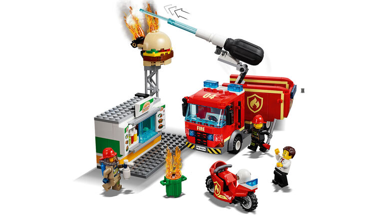 LEGO City Fire L'incendie dans le Bar a Burgers 60214 (327 pièces)