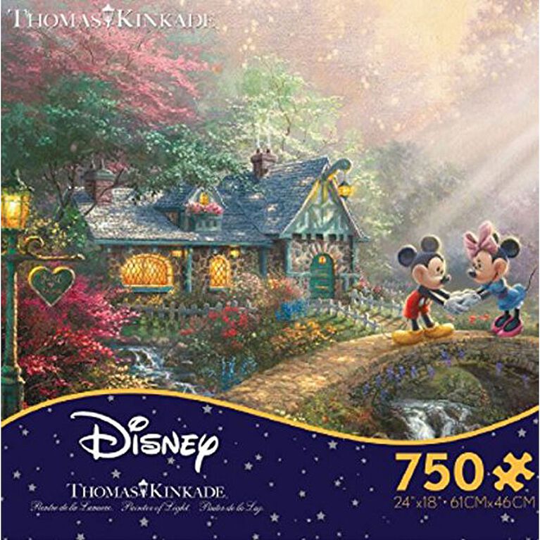 Ceaco Thomas Kinkade the Disney CollectionMickey and Minnie Sweetheart