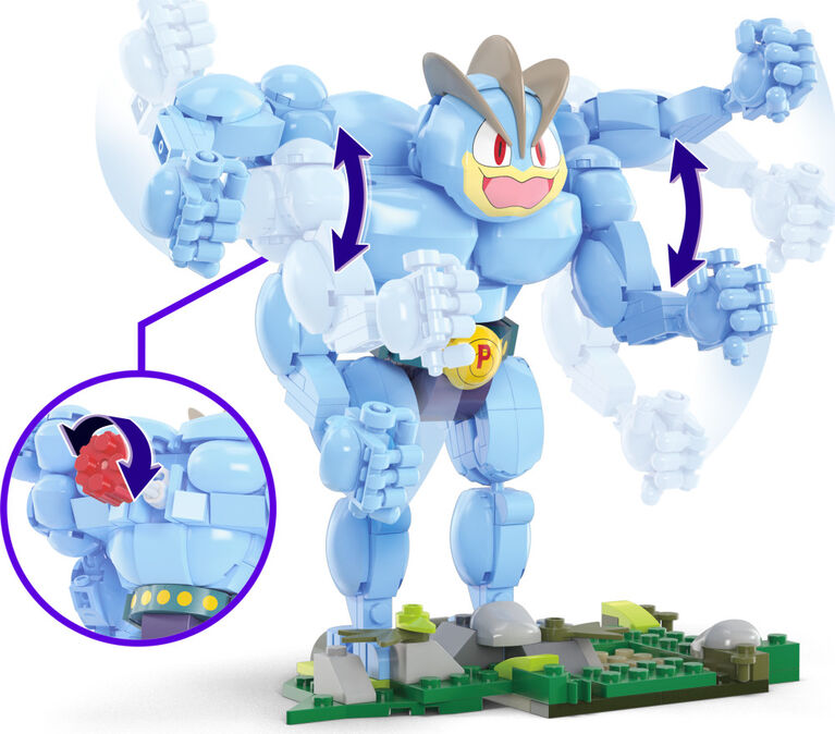 MEGA Pokémon Machamp Building Toy Kit (399 Pieces) with 1 Poseable Figure