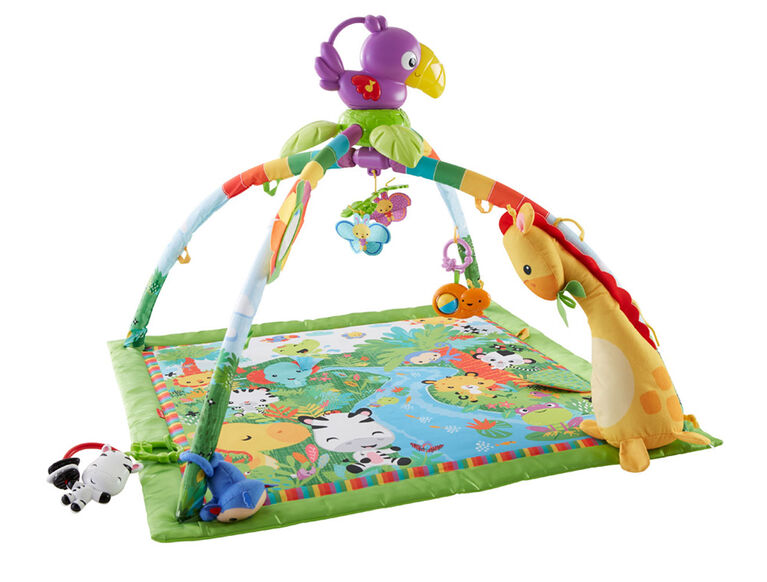 Fisher Price Rainforest Music Lights Deluxe Gym Babies R Us Canada