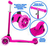 Rugged Racer Mini Deluxe 3 Wheel Kick Scooter - Pink - English Edition