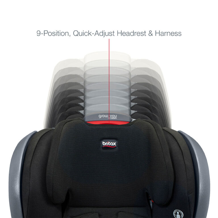 Britax Grow with You Clicktight Harness-2-Booster, Jet Safewash