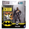 BATMAN, Figurine articulée TALON de 10 cm avec 3 accessoires mystère, Mission 3