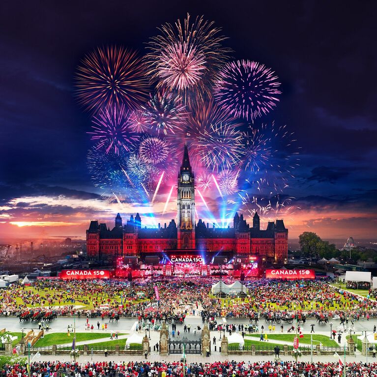 Stephen Wilkes Day to Night - Canada Day Celebration 1024 piece puzzle