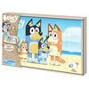 Bluey Jigsaw Puzzles for Kids, Set of 7 Wood Puzzles with Storage Box